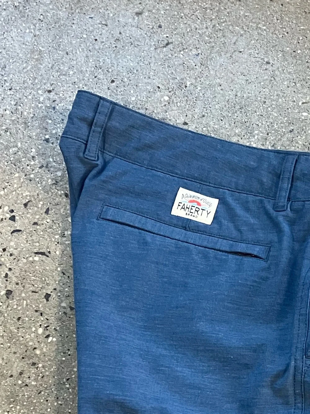 Faherty Blue Nights All Day Shorts Size 36”